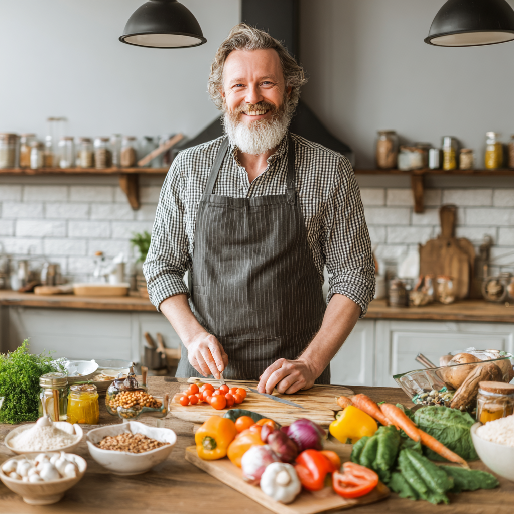 Young Ukrainian professional woman preparing healthy lunch in office break room, smiling while organizing nutritious meal containers